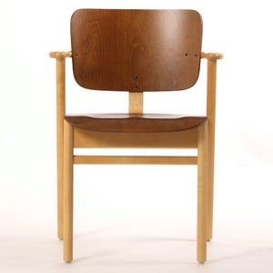 Domus chair ウォールナット(S)×ハニー(F) 0192