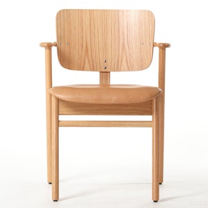 Domus chair オーク 革張り ルクソール ベージュ 0195