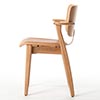 Domus chair オーク 革張り ルクソール ベージュ 0200