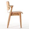 Domus chair オーク 革張り ルクソール ベージュ 0200