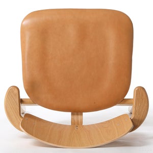 Domus chair オーク 革張り ルクソール ベージュ 0191