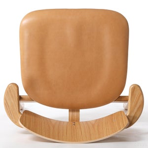 Domus chair オーク 革張り ルクソール ベージュ 0195