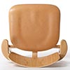 Domus chair オーク 革張り ルクソール ベージュ 0200