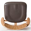 Domus chair オーク 革張り ルクソール グレー 0343
