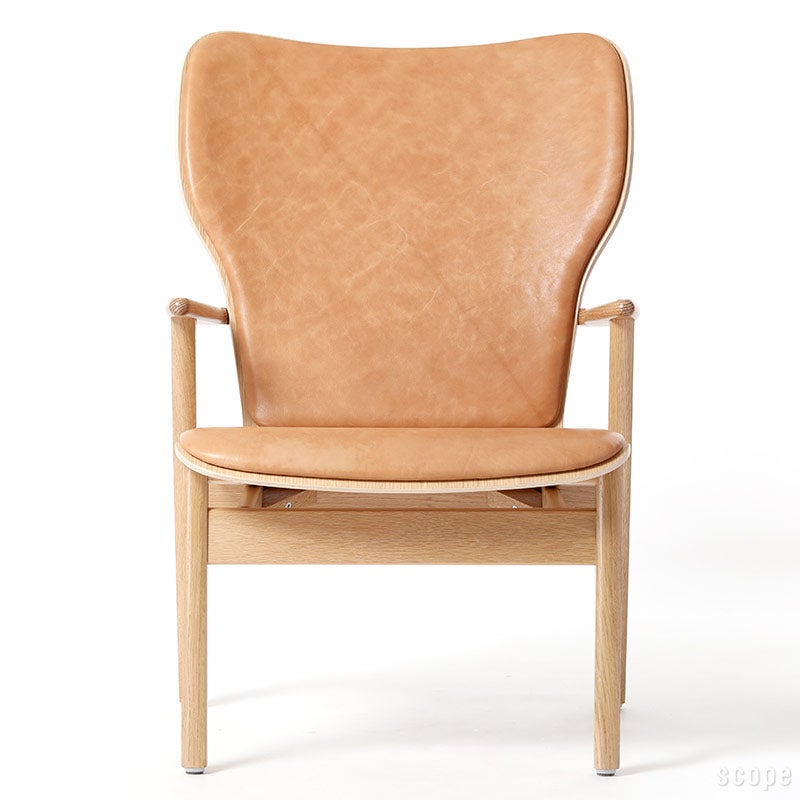 Domus Lounge Chair オーク革張り ルクソール ベージュ 0034