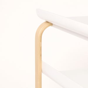 915 サイドテーブル ホワイト ラッカー 0130