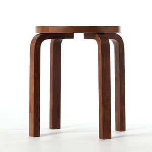 Stool E60 4本脚 ウォールナット ステイン 0142