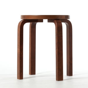 Stool E60 4本脚 ウォールナット ステイン 0143