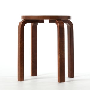 Stool E60 4本脚 ウォールナット ステイン 0144