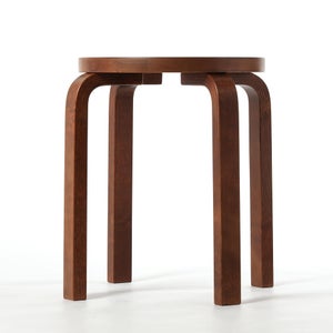 Stool E60 4本脚 ウォールナット ステイン 0141