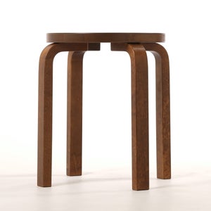 Stool E60 4本脚 ウォールナット ステイン 0162
