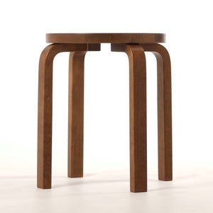 Stool E60 4本脚 ウォールナット ステイン 0165