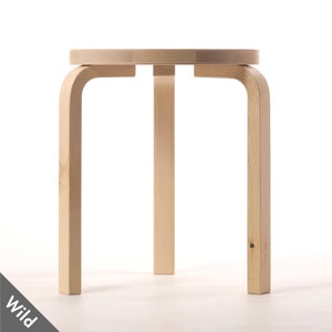 Stool 60 3本脚 ナチュラル ラッカー 0965