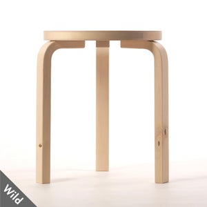 Stool 60 3本脚 ナチュラル ラッカー 0985