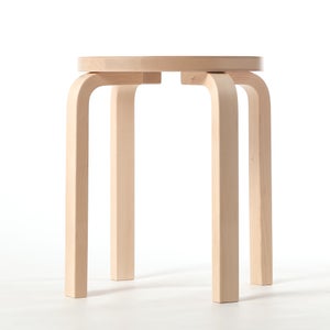 Stool E60 4本脚 ナチュラル ラッカー 0397