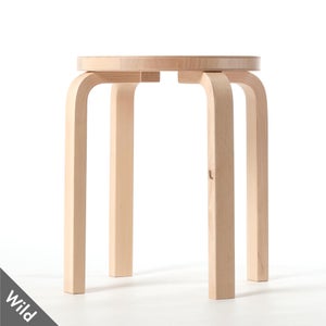 Stool E60 4本脚 ナチュラル ラッカー 0400
