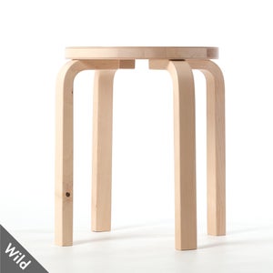 Stool E60 4本脚 ナチュラル ラッカー 0407