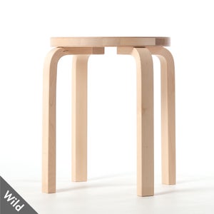 Stool E60 4本脚 ナチュラル ラッカー 0412