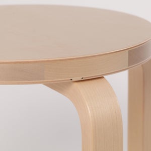 Stool E60 4本脚 ナチュラル ラッカー 0402