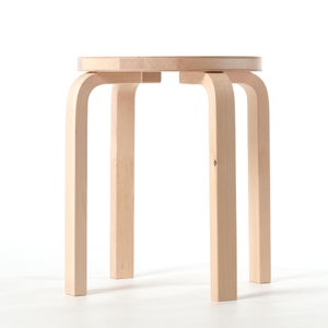 Stool E60 4本脚 ナチュラル ラッカー 0400