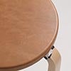 Stool 60 3本脚 革張り ルクソール ベージュ 0059