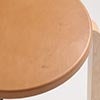 Stool 60 3本脚 革張り ルクソール ベージュ 0086