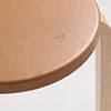 Stool 60 3本脚 革張り ルクソール ベージュ 0096