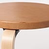 Stool 60 3本脚 革張り ルクソール ベージュ 0112