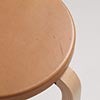 Stool 60 3本脚 革張り ルクソール ベージュ 0034