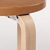 Stool 60 3本脚 革張り ルクソール ベージュ 0112