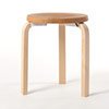 Stool 60 3本脚 革張り ルクソール ベージュ 0034