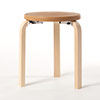 Stool 60 3本脚 革張り ルクソール ベージュ 0043