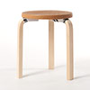 Stool 60 3本脚 革張り ルクソール ベージュ 0106