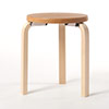 Stool 60 3本脚 革張り ルクソール ベージュ 0125