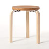 Stool 60 3本脚 革張り ルクソール ベージュ 0107