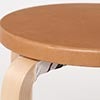 Stool E60 4本脚 革張り ルクソール ベージュ 0004