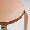 Stool E60 4本脚 革張り ルクソール ベージュ 0010