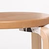 Stool E60 4本脚 革張り ルクソール ベージュ 0019