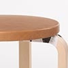 Stool E60 4本脚 革張り ルクソール ベージュ 0026