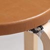 Stool E60 4本脚 革張り ルクソール ベージュ 0061