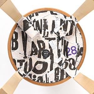 Stool E60 4本脚 革張り ルクソール ベージュ 0028