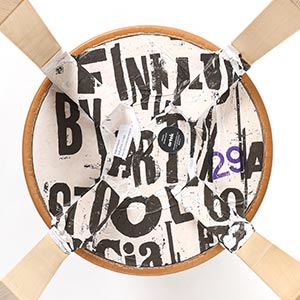 Stool E60 4本脚 革張り ルクソール ベージュ 0029