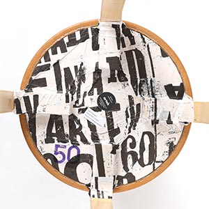 Stool E60 4本脚 革張り ルクソール ベージュ 0050