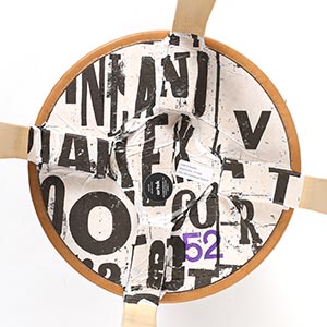 Stool E60 4本脚 革張り ルクソール ベージュ 0052