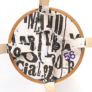 Stool E60 4本脚 革張り ルクソール ベージュ 0056