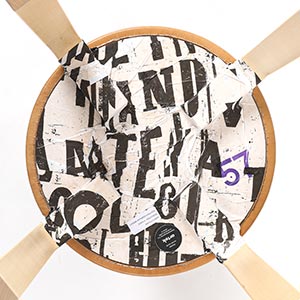 Stool E60 4本脚 革張り ルクソール ベージュ 0057