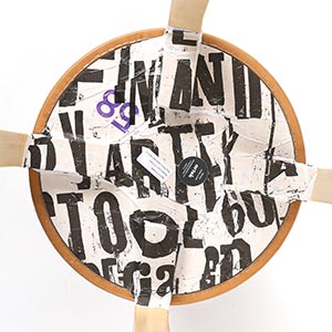 Stool E60 4本脚 革張り ルクソール ベージュ 0058