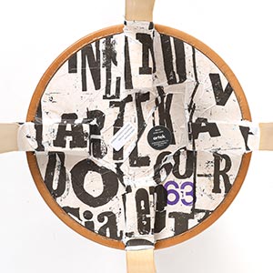 Stool E60 4本脚 革張り ルクソール ベージュ 0063