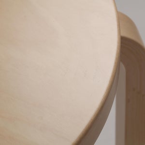 90D Table 円形 48cm ナチュラル ラッカー 0074