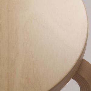 90D Table 円形 48cm ナチュラル ラッカー 0076